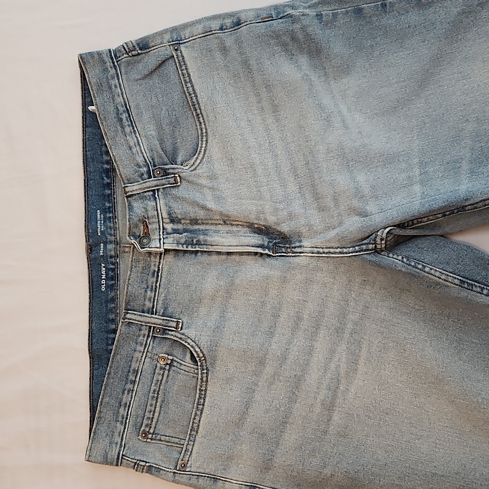 Old Navy Athletic Taper Light Wash Jeans, 36x30